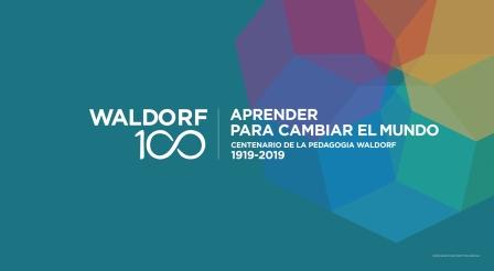Cartel oficial del movimiento waldorf 100 del centenario de la pedagogía Waldorf